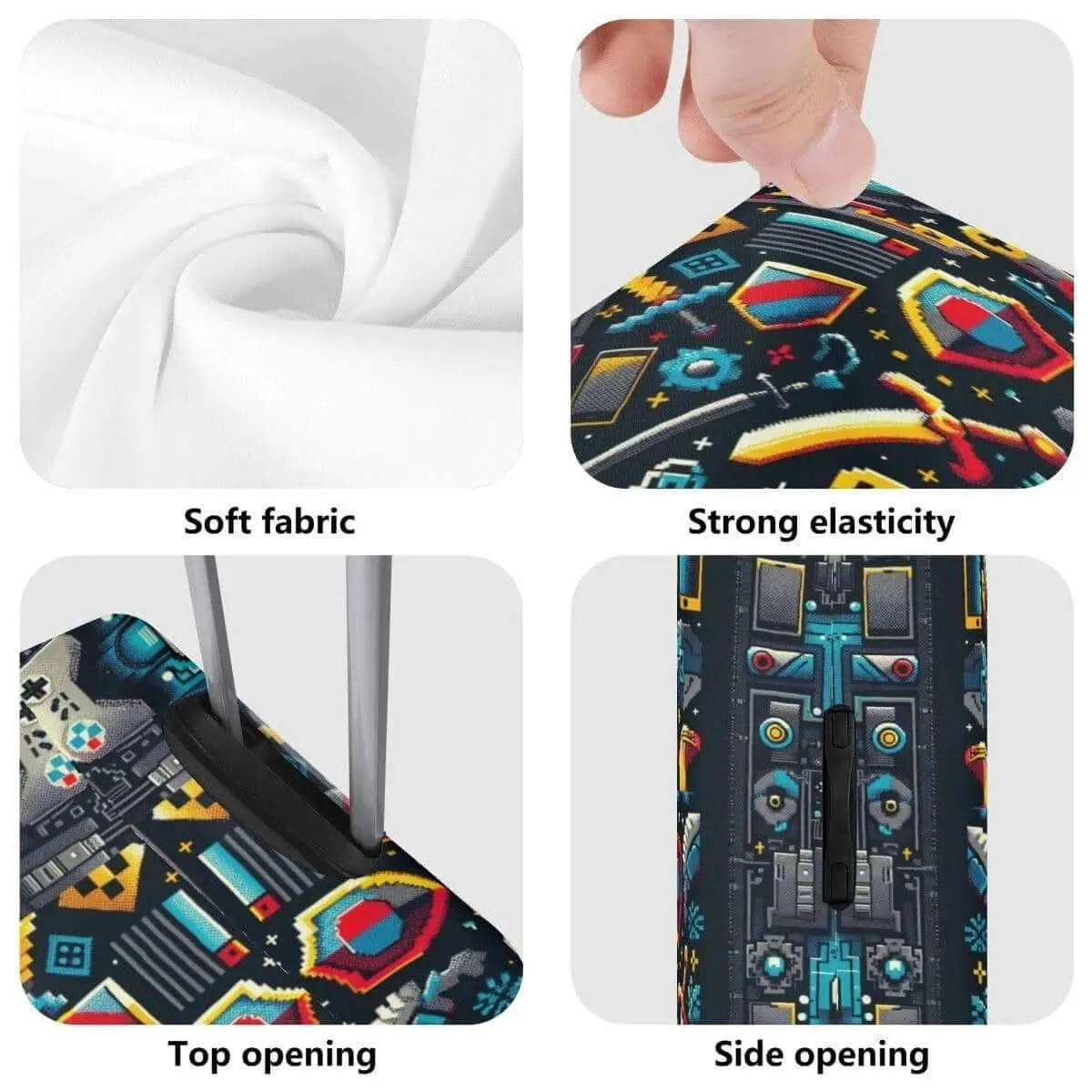 Retro Gaming Luggage Cover