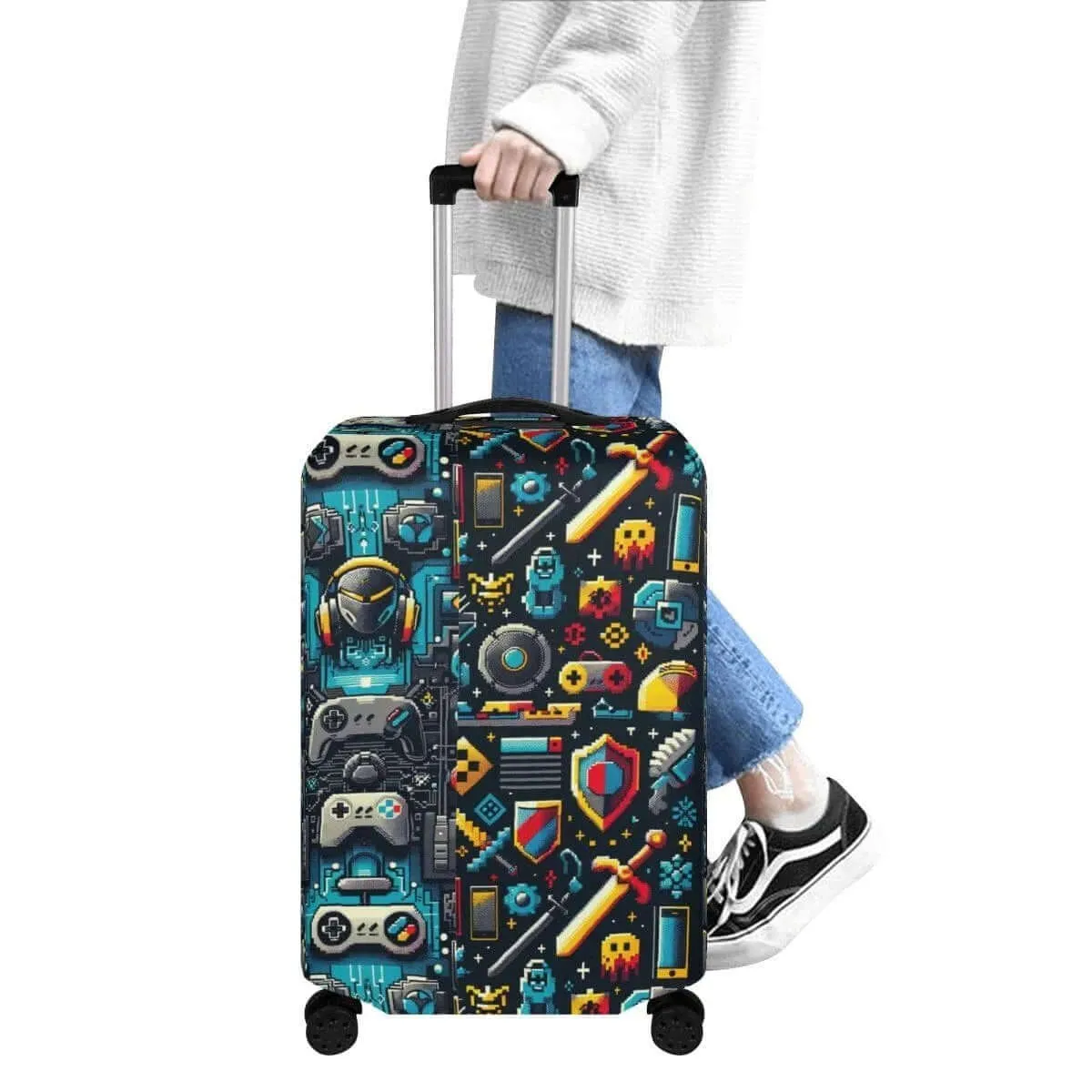 Retro Gaming Luggage Cover