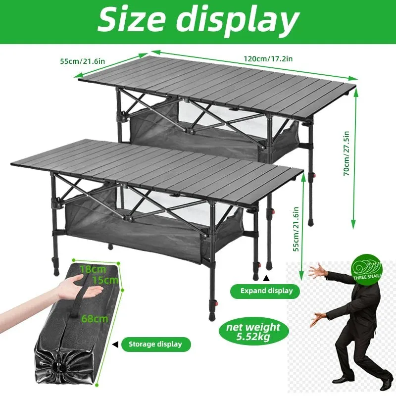 Rollable Camping Portable Outdoor Table
