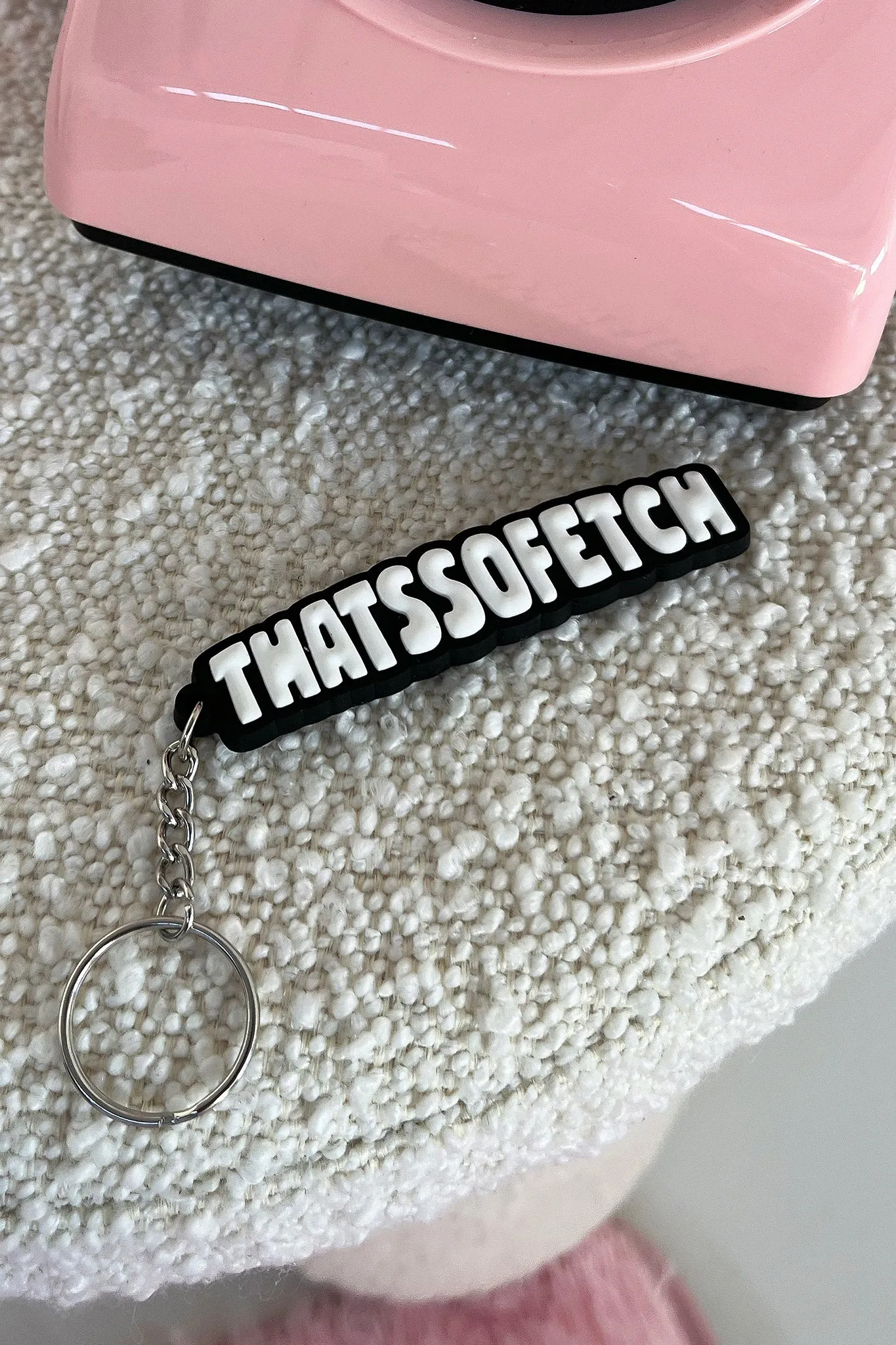 Rowan Keychain - Black/White