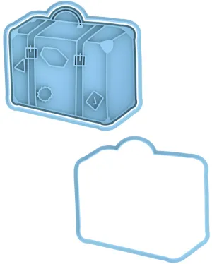 Suitcase Cookie Cutter & Stamp