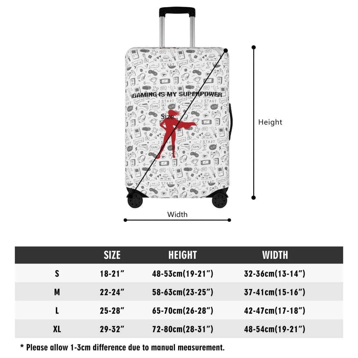 Superhero Luggage Cover
