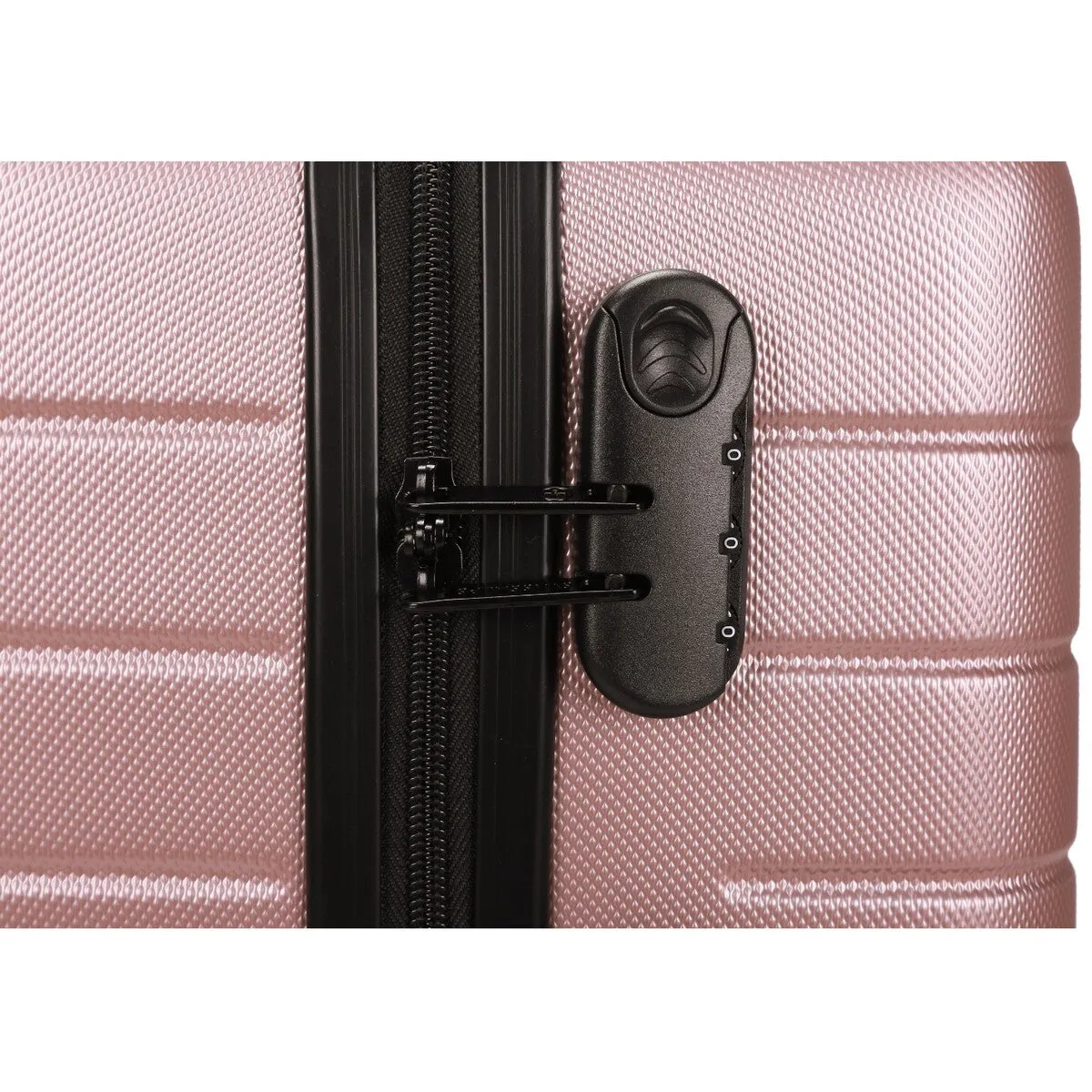 Swiss 2 Piece Hard Case Luggage Set - Rose Gold