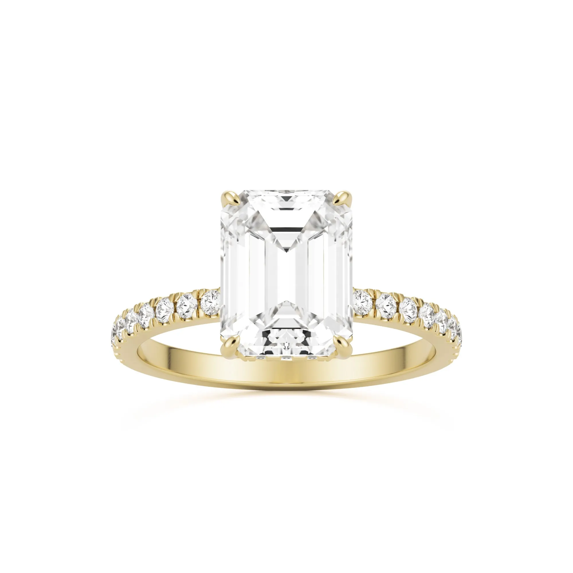 The Emerald Hidden Halo Pavé