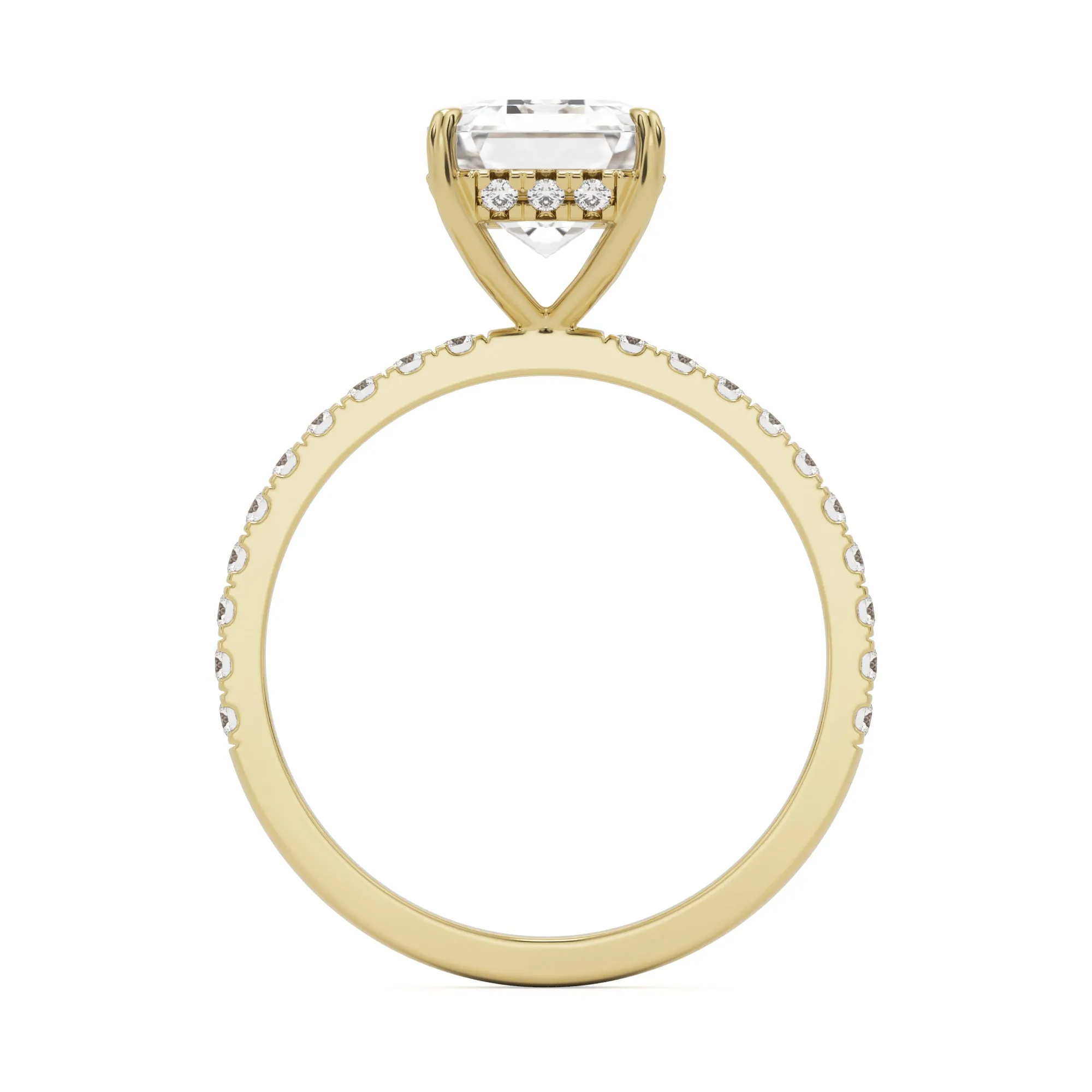 The Emerald Hidden Halo Pavé