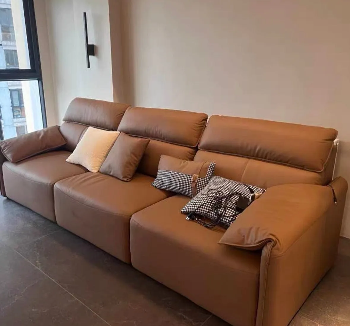 Trevor Electric Leather Sofa Bed