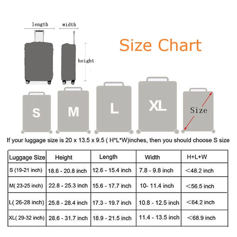 Tropical Leaves | Standard Design | Luggage Suitcase Protective Cover