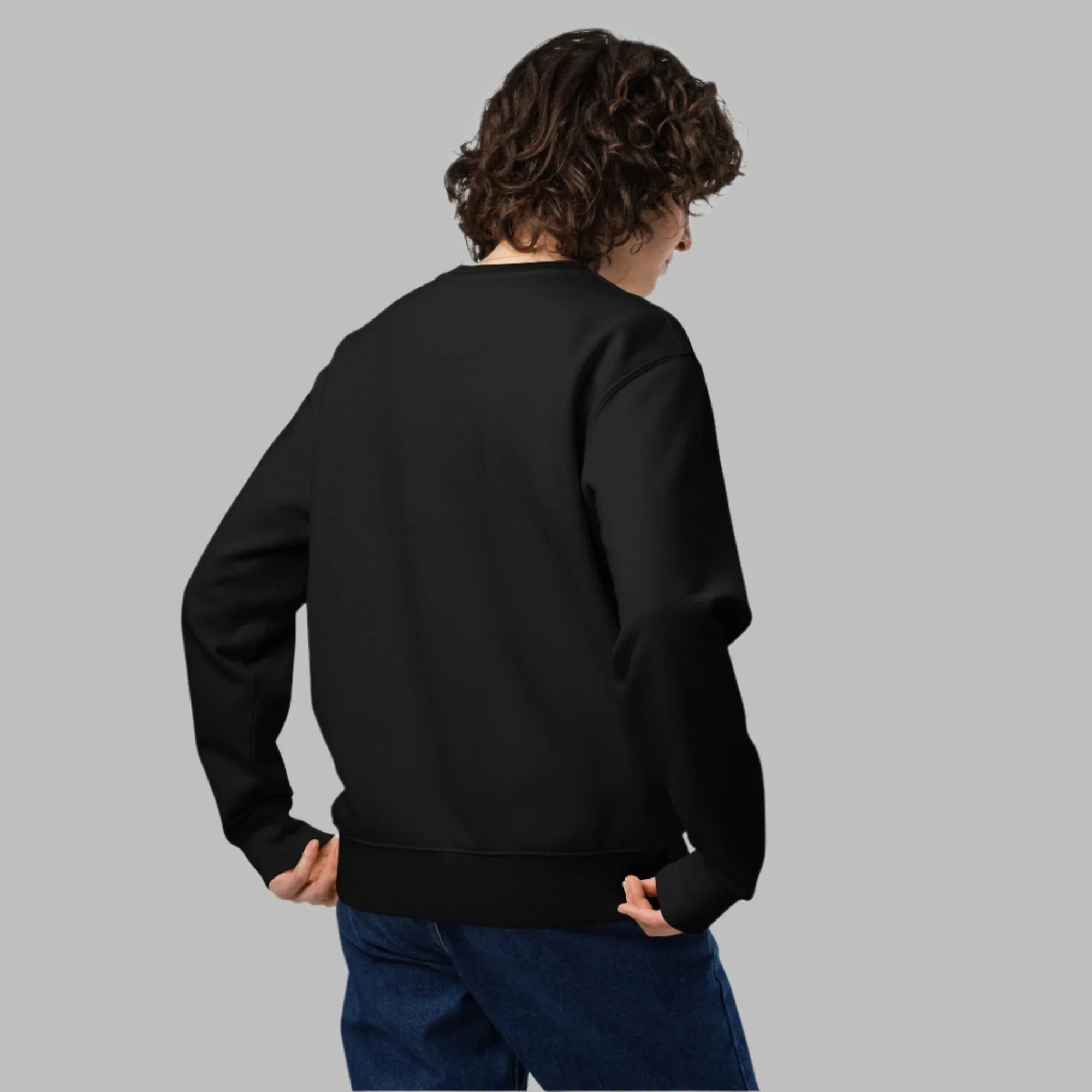 Vegan Organic Cotton Sweatshirt | Dog Lover Winter Design