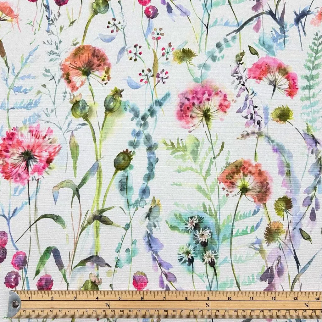 Vibrant Flowers Water Resistant Fabric