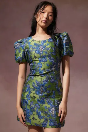 Virdiflora Jacquard Dress