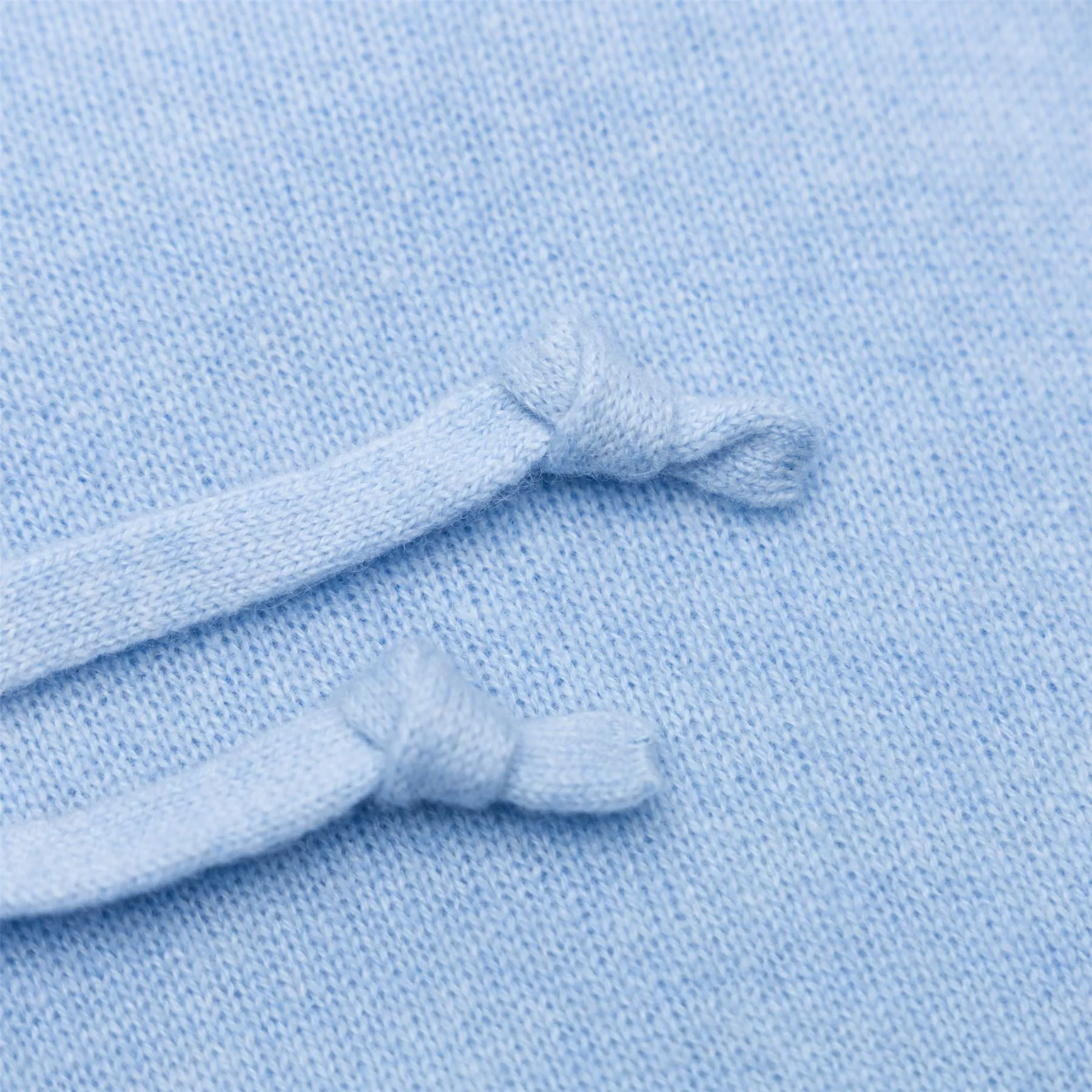 Washable Cashmere Hooded Sweater Office Blue - SS24