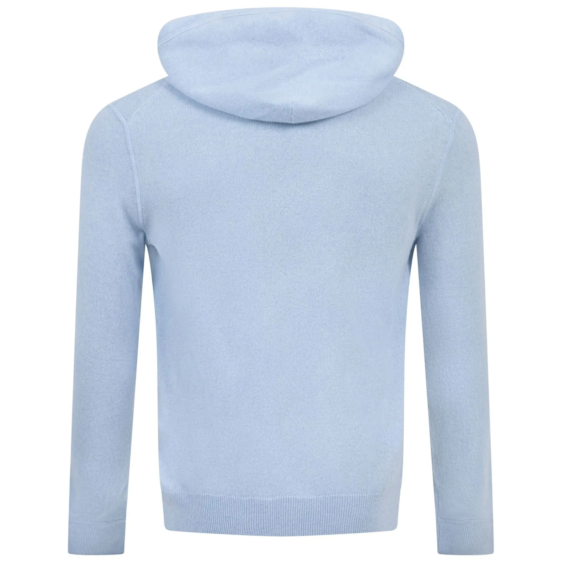 Washable Cashmere Hooded Sweater Office Blue - SS24