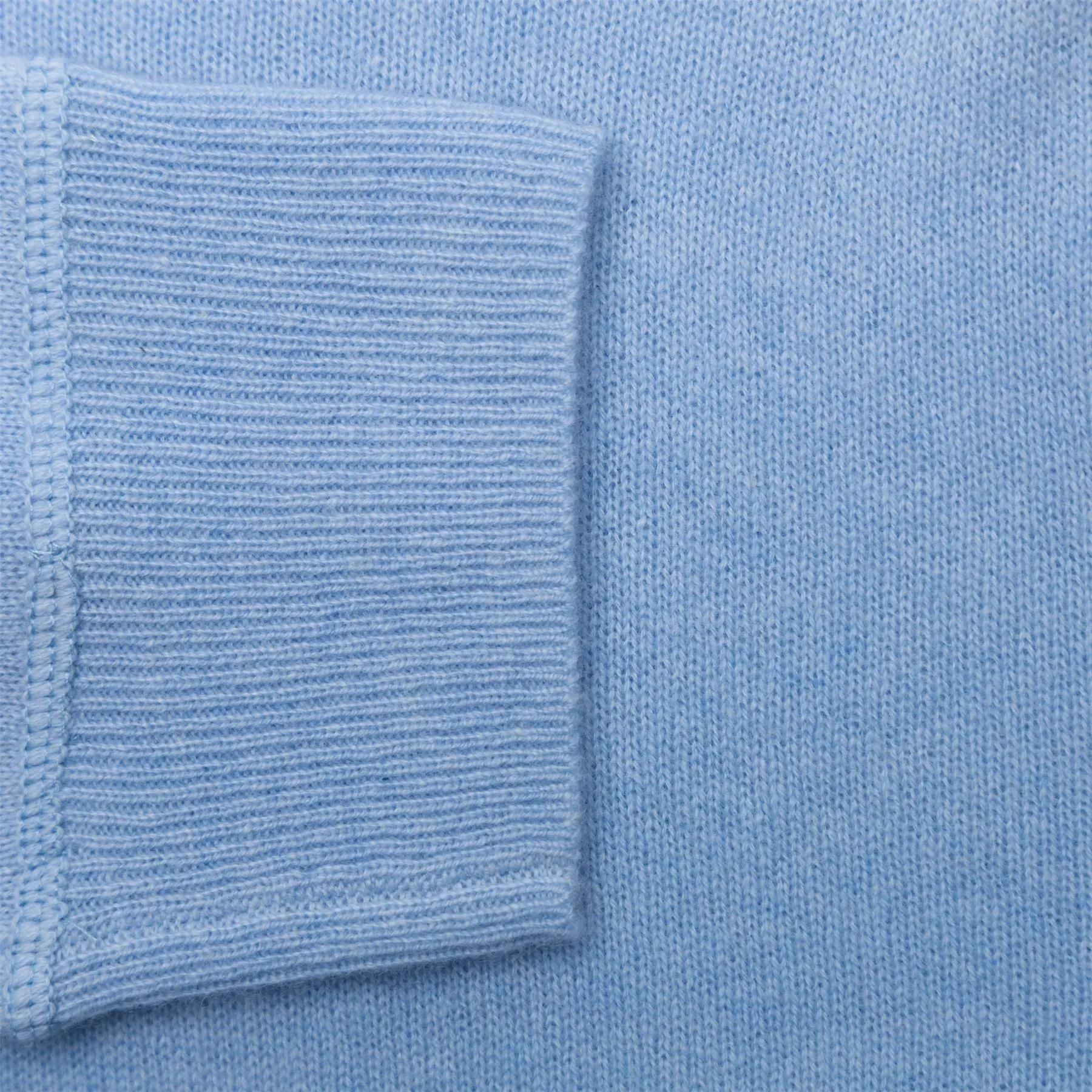Washable Cashmere Hooded Sweater Office Blue - SS24