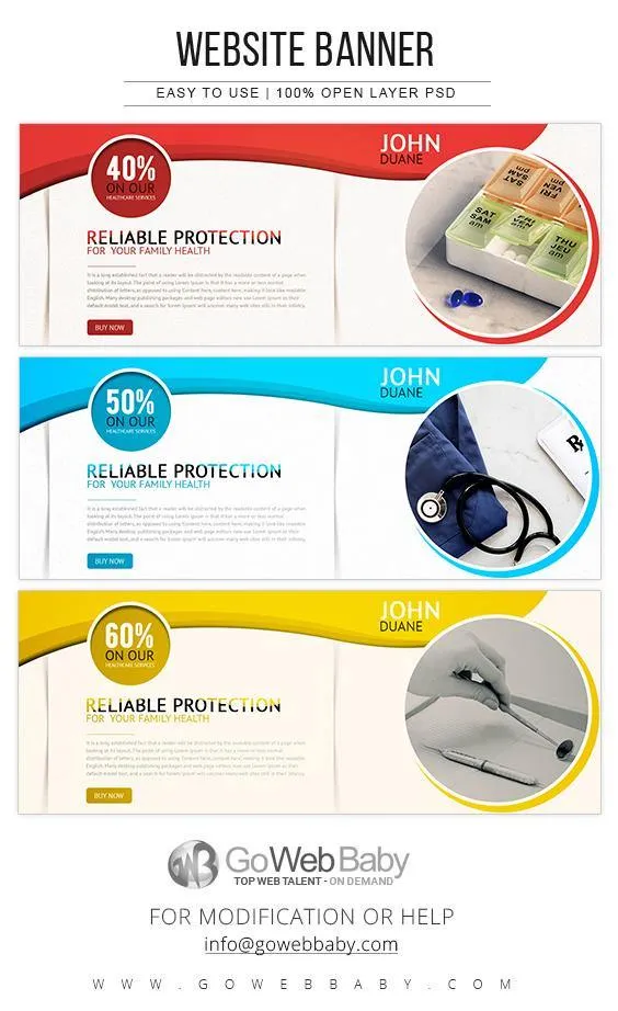 Website Banners - Healthcare For Website Marketing