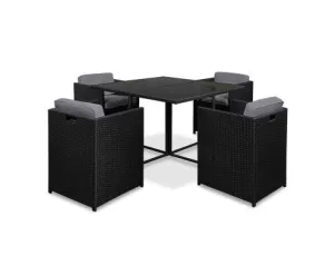Wicker Dining Set - 5 Piece