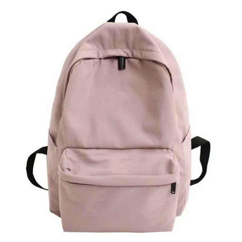 Women's Waterproof Nylon Solid Colored Travel Backpack